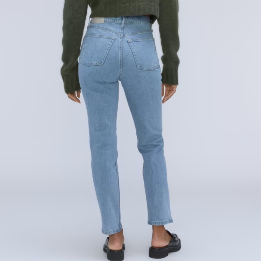 Everlane The Original Cheeky Jean in Stone-Washed Sky Size 32 / 28.5" NWT